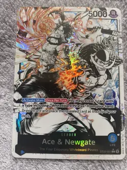 Ace & Newgate One Piece CCG Leader Card Starter Deck 22 Foil ST22-001 5000 Power - Image 1
