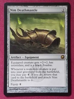 Magic The Gathering SCARS OF MIRRODIN NIM DEATHMANTLE artifact card MTG - Image 1