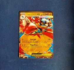 Mega Lucario Ex 077/132 Mega Evolution Pokemon Card - Image 1