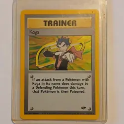 Pokemon Koga Gym Challenge Holo Rare Trainer 19/132 English Wizards of the Coast - Image 1