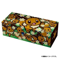Pokemon Center Original Card Game Long card box Eevee Large Gathering - Image 1
