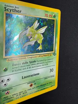 Pokemon Scyther 10/64 Jungle Rara Holo Unlimited Wizards ITA Carte Vintage - Image 3