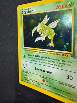 Pokemon Scyther 10/64 Jungle Rara Holo Unlimited Wizards ITA Carte Vintage - Image 4