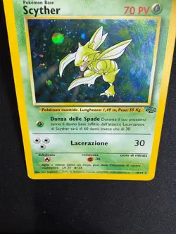 Pokemon Scyther 10/64 Jungle Rara Holo Unlimited Wizards ITA Carte Vintage - Image 5
