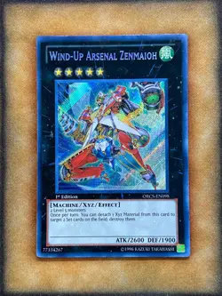 Yugioh Wind-Up Arsenal Zenmaioh ORCS-EN098 Secret Rare 1st Ed LP - Image 1