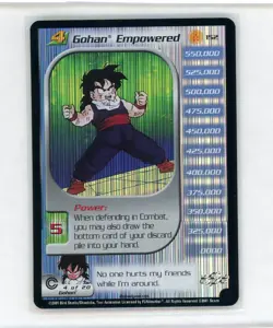 Gohan Empowered #152 Unlimited Rare Foil Dragon Ball Z Card Game Score Holo NM - Image 1