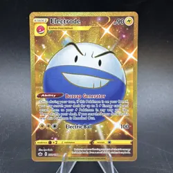 Pokemon TCG Electrode (Shiny) Secret Rare Card 222/198 Chilling Reign Holo - Image 1