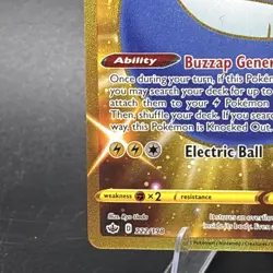 Pokemon TCG Electrode (Shiny) Secret Rare Card 222/198 Chilling Reign Holo - Image 5
