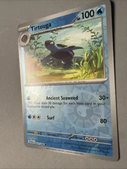 Pokemon TCG * SV Black Bolt 022/086 Tirtouga Uncommon * REVERSE HOLO* FRESH PK - Image 2