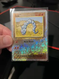 Pokemon WOTC Onix 84/110 Legendary Collection REVERSE Holofoil - Image 1