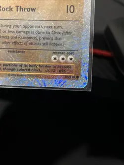 Pokemon WOTC Onix 84/110 Legendary Collection REVERSE Holofoil - Image 2