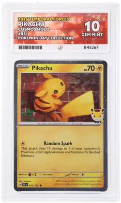 Pikachu 051/162 30th Anniversary Stamped 2026 Pokemon Day Promo - ACE 10 - Image 1