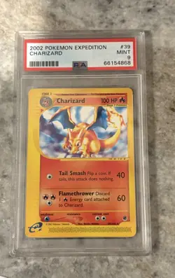 2002 Pokemon Charizard Expedition #39 Base Set PSA 9 MINT - Image 1