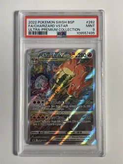 2022 Pokemon BSP FA Charizard VStar Ultra-Premium Collection SWSH262 PSA MINT 9 - Image 1