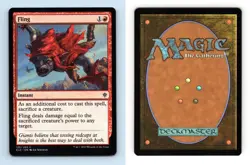 Fling #126/269 MTG Throne Of Eldraine 2019 Common TCG Card - Image 1