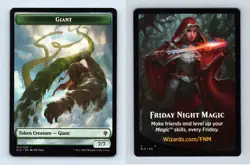 Giant #10/20 MTG Throne Of Eldraine 2019 Token TCG Card - Image 1