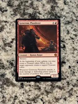 Generous Plunderer - M11 - MTG- Outlaws of Thunder Junction: The Big Score (BIG) - Image 1