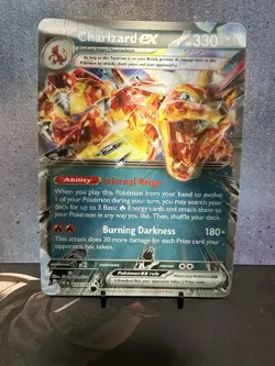 Pokemon TCG Charizard EX Jumbo Oversized Lenticular Promo Card 2025 SVP196 A - Image 1