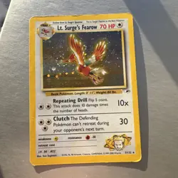 Lt. Surge’s Fearow 7/132 Gym Heroes Unlimited 2000 Pokemon Card Holo Rare - Image 1