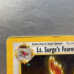 Lt. Surge’s Fearow 7/132 Gym Heroes Unlimited 2000 Pokemon Card Holo Rare - Image 3
