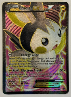 Emolga EX 143/146 Full Art – XY Base Set – Pokemon TCG – RAW LP - Image 1