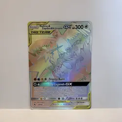 Moltres Zapados Articuno GX 69/68 Hidden Fates Secret Rare Pokemon TCG Tag Team - Image 1
