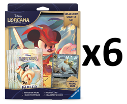Disney Lorcana Fabled Collection Starter Set 6-Box CASE FACTORY SEALED! - Image 1