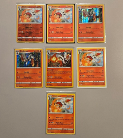 7x Cinderace Lot Sword Shield Pokemon Cards Collection Set Holo Reverse - Image 1