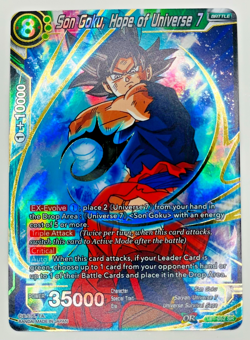 Son Goku Hope of Universe 7 TB1-052 SR Foil Dragon Ball Super Card Game | LP - Image 1