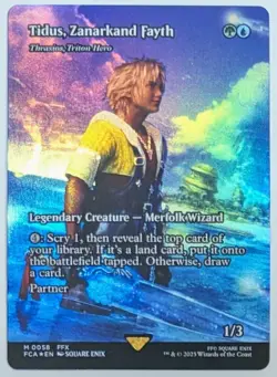 Tidus, Zanarkand Fayth (Thrasios, Triton Hero) - Borderless Foil - Image 1
