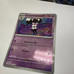 Pokemon TCG Gothorita Masterball Reverse Holo 042/086 White Flare NM - Image 3