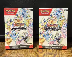 Pokemon Prismatic Evolutions Booster Bundle (Set Of 2) FACTORY SEALED - Image 1
