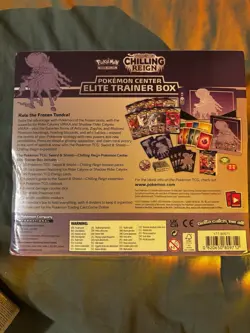 Pokemon Sword & Shield Chilling Reign Shadow Rider Pokemon Center ETB Sealed - Image 3