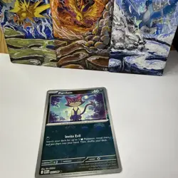 055/086 Purrloin : (Master Ball Holo) Card : SV-10.5 White Flare : Pokemon TCG - Image 1