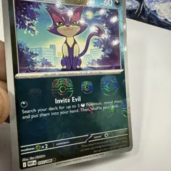 055/086 Purrloin : (Master Ball Holo) Card : SV-10.5 White Flare : Pokemon TCG - Image 3
