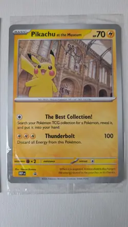 Pokemon x Natural History Museum Promo - Pikachu At The Museum JUMBO card - Image 2