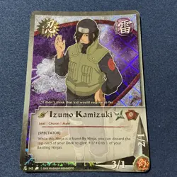 Naruto CCG-Izumo Kamizuki 142 Diamond Foil Card MP - Image 1