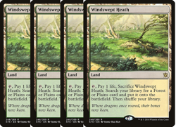 Set 4x Windswept Heath - MtG KTK-EN - Image 1