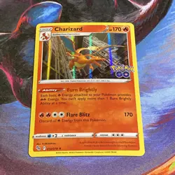 Charizard Holo Rare 010/078 Pokemon TCG SWSH Pokemon Go Holo Rare NM - Image 4