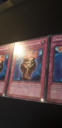 Yu-Gi-Oh! 3x Drachenfanggefaß, SDY-G040, Common, 2. Auflage, Deutsch, Excellent - Image 3