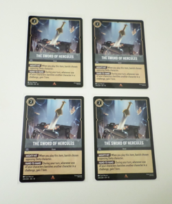 Disney lorcana Whispers in The Well The Sword Of Hercules 4x 200/204 Rare - Image 1