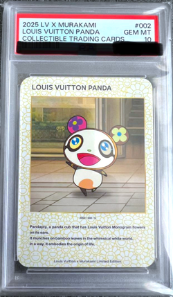 PSA 10 Louis Vuitton Takashi Murakami Panda Trading Card 002 Limited LV - Image 1