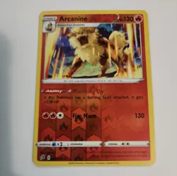 Arcanine Reverse Holo Pokemon Card 028/192 Rebel Clash NM NEVER PLAYED WITH LOOK - Image 1