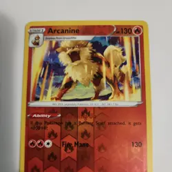 Arcanine Reverse Holo Pokemon Card 028/192 Rebel Clash NM NEVER PLAYED WITH LOOK - Image 5