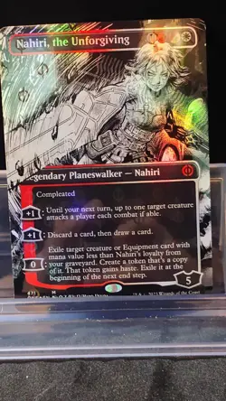 MTG Nahiri Yhe Unforgiving Borderless Foil LP Phyrexia All Will Be One - Image 1