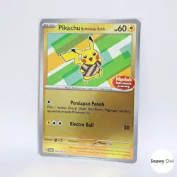 Pikachu Berkemeja Batik 191/SV-P Promo Holo Foil Pokemon Card Indonesia Journey - Image 3