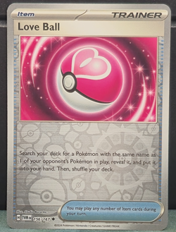 Love Ball 156/167 REVERSE HOLO Pokemon Twilight Masquerade Near Mint Card Game - Image 1