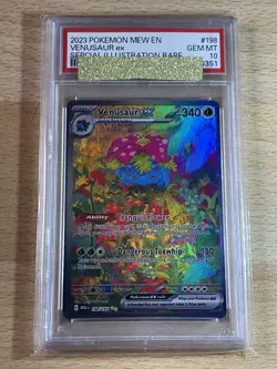Custom Fan Made Card Venusaur Ex Pokemon Graded 10 - Image 1