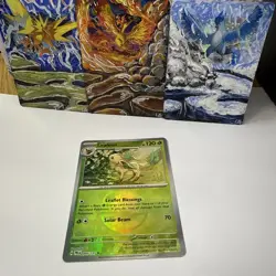Leafeon Masterball 005/131 Prismatic Evolutions Mint Condition Reverse Holo Card - Image 1