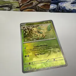 Leafeon Masterball 005/131 Prismatic Evolutions Mint Condition Reverse Holo Card - Image 2